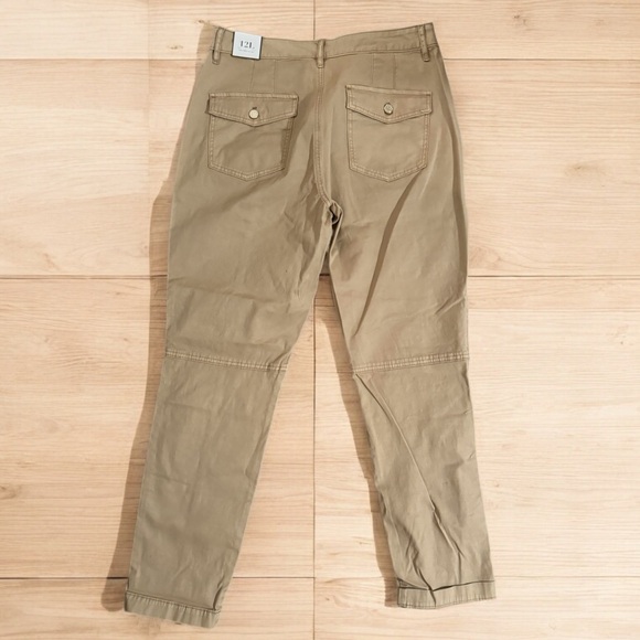 NWT WHBM High Rise Pret-A-Jet Slim Ankle Pants, Toasted Hazelnut Size 12L - Picture 2 of 9